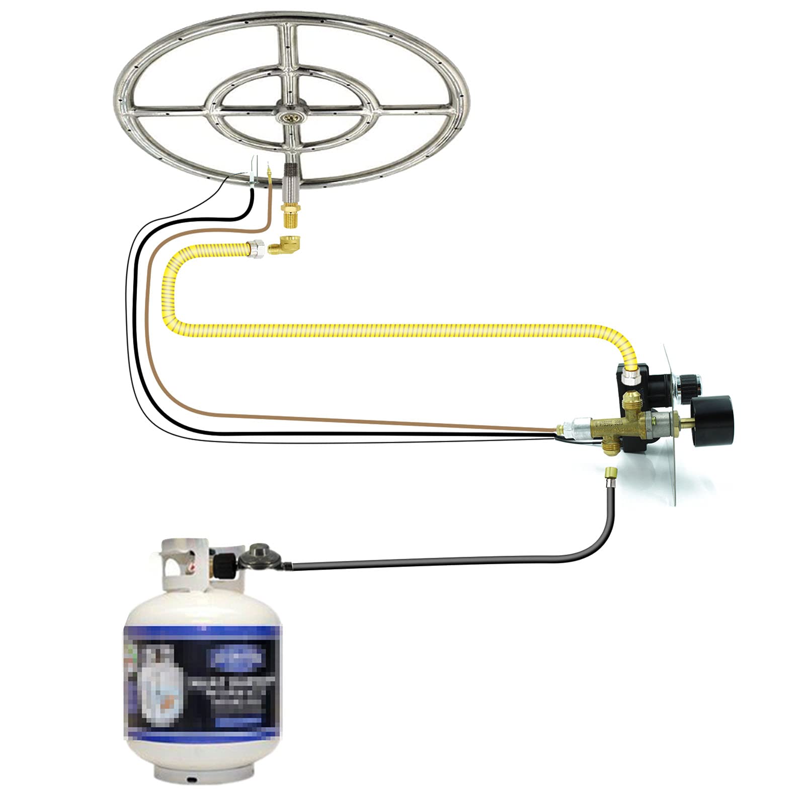 Buy MCAMPAS Fire Pit Gas Burner Flame Failure Safety Valve304