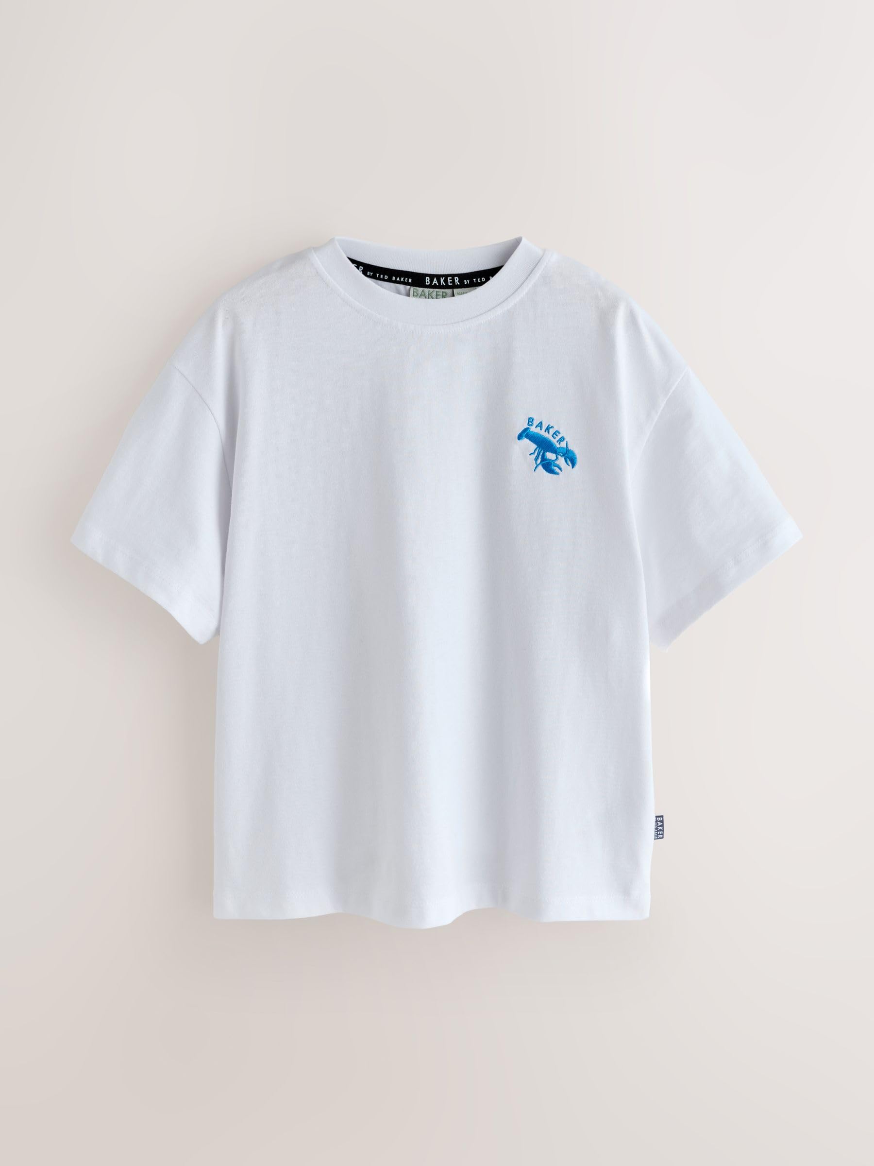 Ragazzo - Confezione da 3 T-Shirt con Logo Ricamato | Beige / bianco / nero, Bambino, Standard, Pull On, Design con l'attuale stile inglese