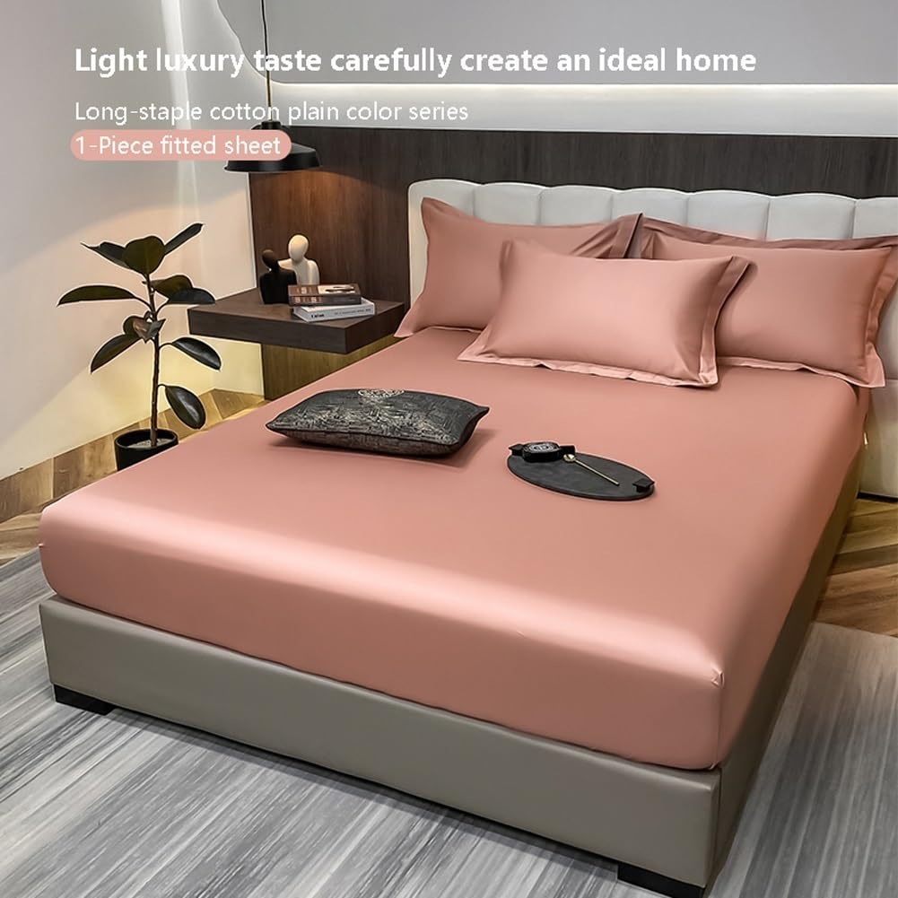 Satynowe prześcieradło z gumką Queen/King Small Double Fitted Bottom Sheet Only Silky Soft Cooling Fitted Prześcieradło 30 cm głęboka kieszeń na materac 1 sztuka (kolor: biały, rozmiar: Twin-xl)