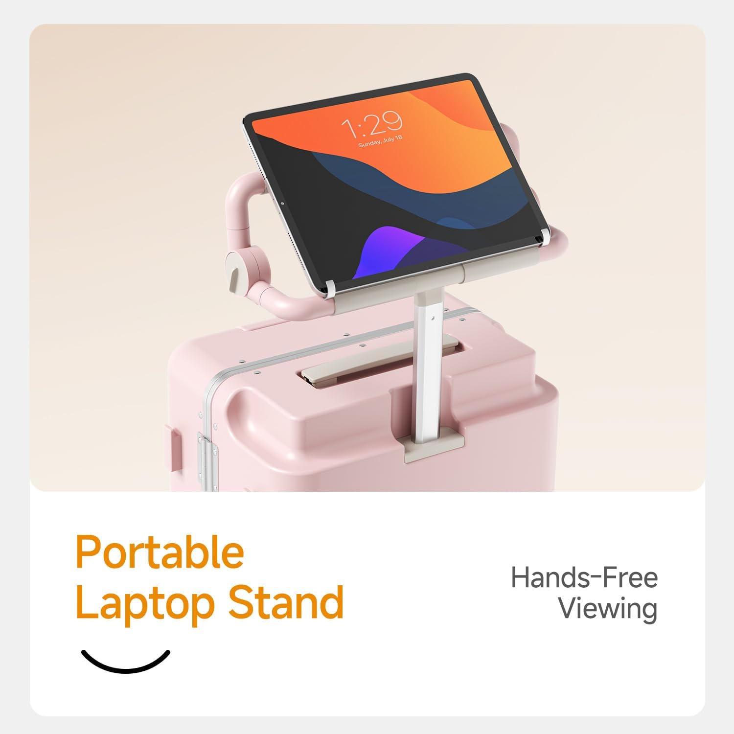 20-inch Carry On Luggage for Kids with Seat, Mom's Must-Have Suitcase Stroller, Adjustable Handle, Hard Shell PC Suitcase for Family
