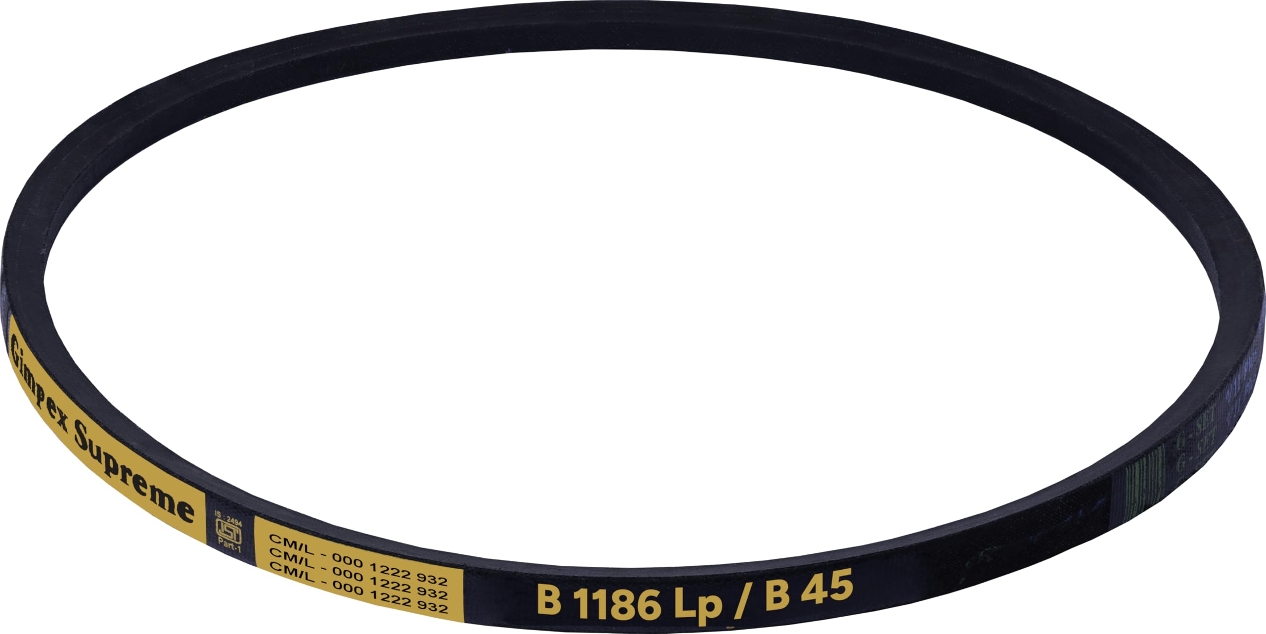 GIMPEX Industrial Classical B Section V-Belt B-45 | Rubber Wrapped and Heat Resistant | High-Performance Drive Belt for Motors Compressors as well as Machinery-image-42