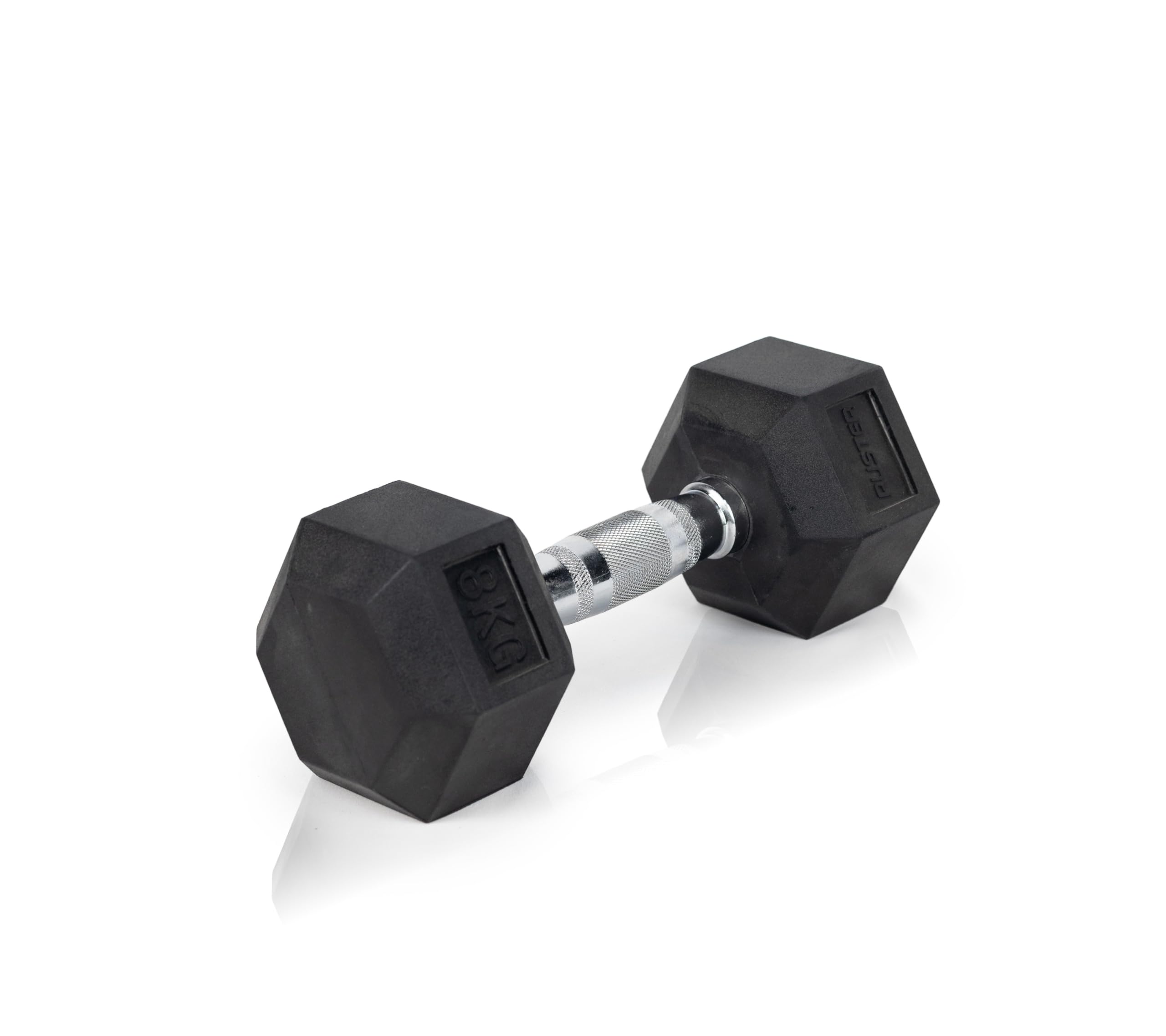 RUSTER – Mancuernas hexagonales. Set de 2, 1kg - 25kg. Goma resistente, agarre seguro.