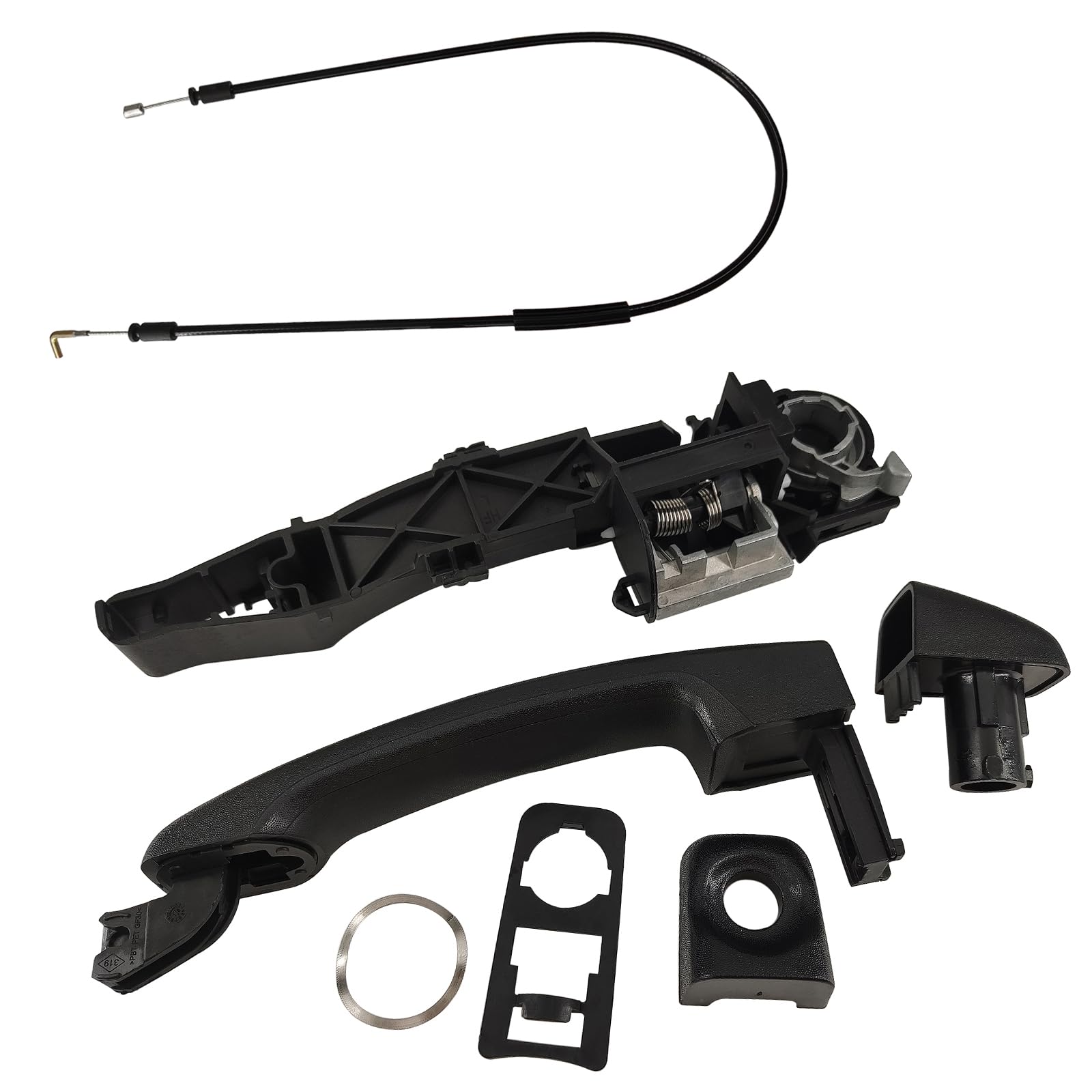 temproad Left Side Sliding Exterior Door Handle Holder with Cable Compatible with for Renault Master MK3 Movano 806069981R 906123257R