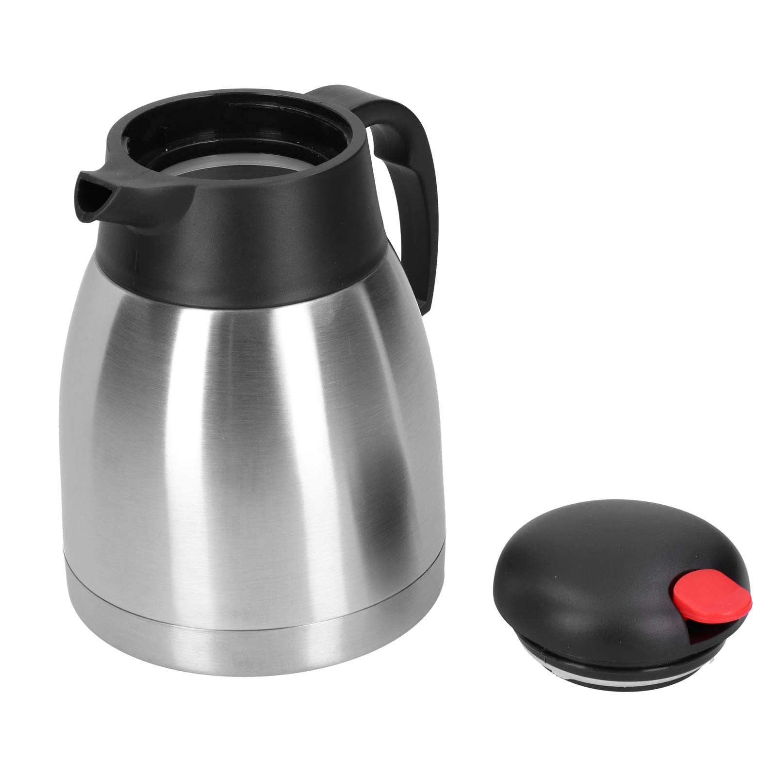 Große Kapazität Thermokanne 304 Edelstahl Vakuumisolierung Wasserkocher Vakuumkanne Edelstahl Tragbare Haushaltswärmeisolierung(1.5L) Geschenk zum Valentinstag