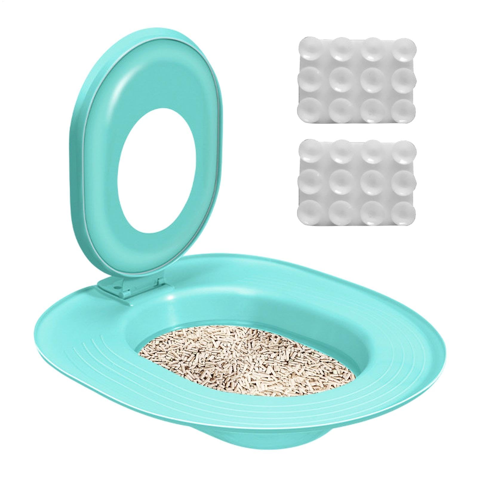 Kit di addestramento per toilette per gatti, kit di addestramento del bagno per gatti | Sede di addestramento presso Cat, vaso di sedile degli orinatoi riutilizzabili, allenatore di igiene per C
