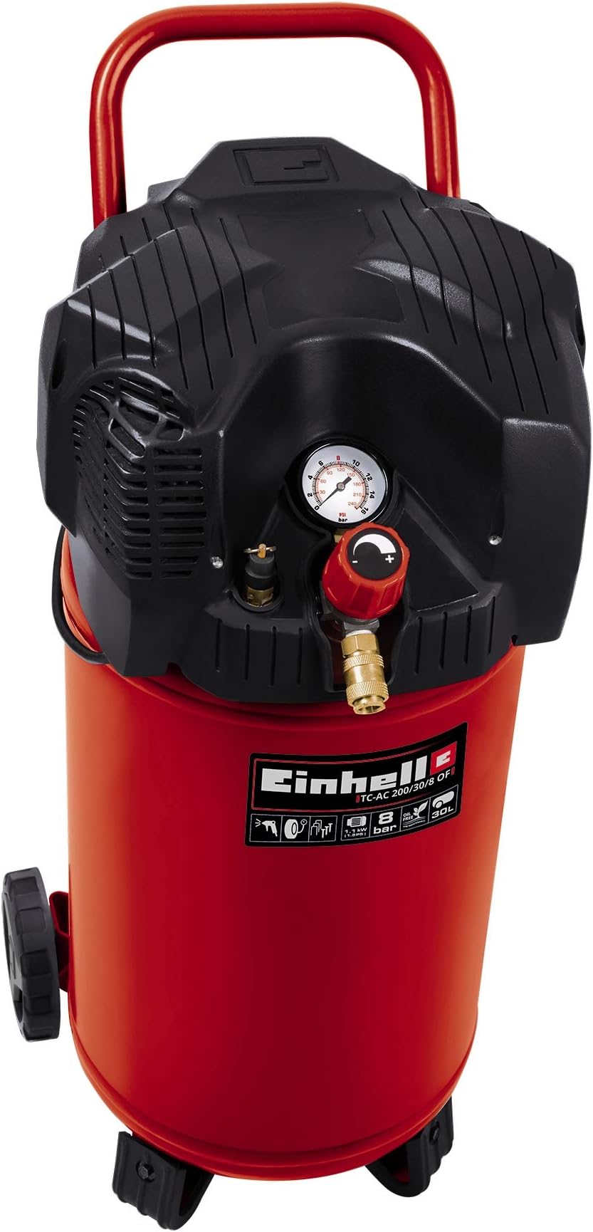 Kompressor Einhell Bt Ac 200 24 Of Einhell Tc-Ac 200/24/8 Compressore D'Aria 220-240 V, 50 Hz, 1200 W, 24