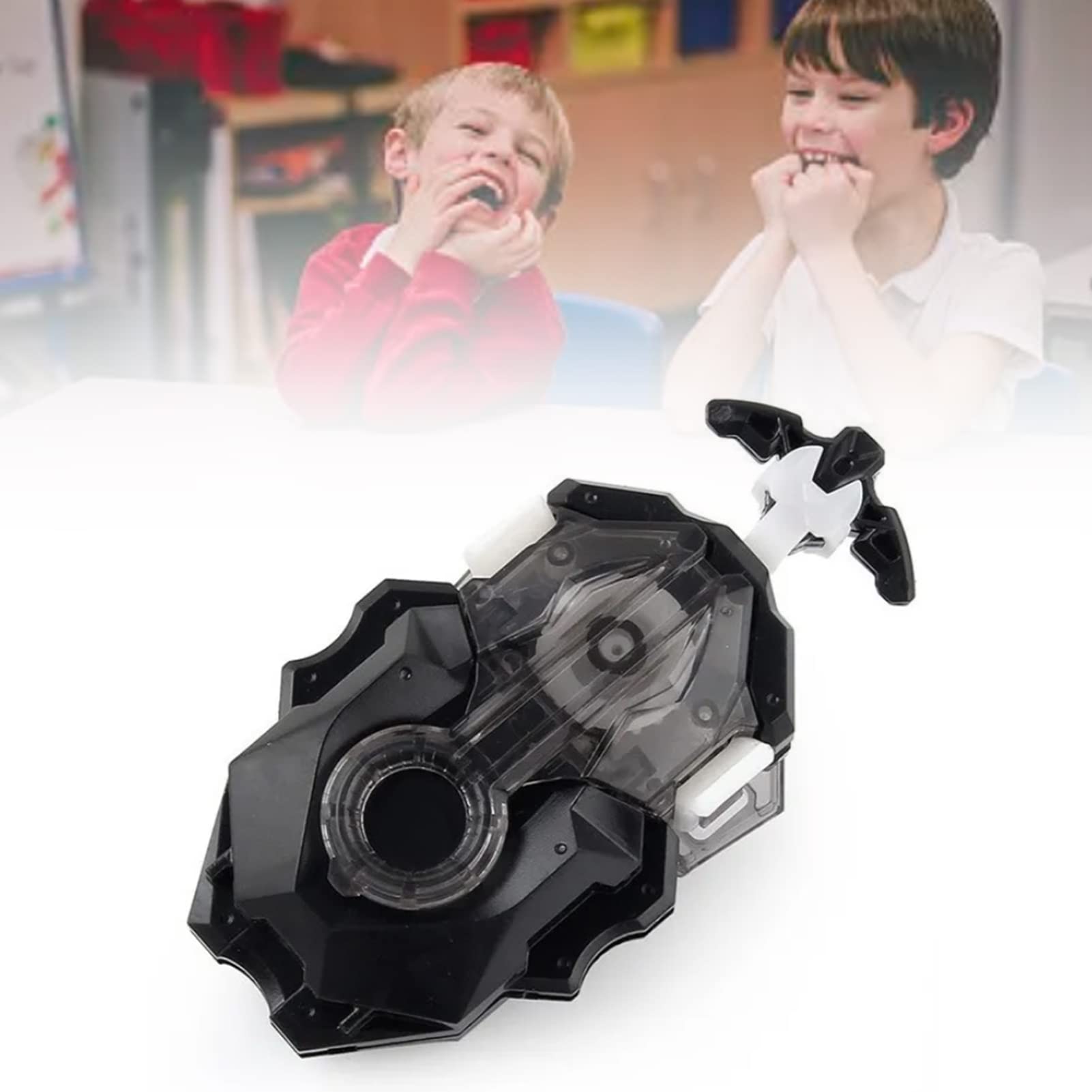 String Wire Launcher Left Right 2 Way Launcher Toys for Kids Children Gifts Black, Small - Image 3