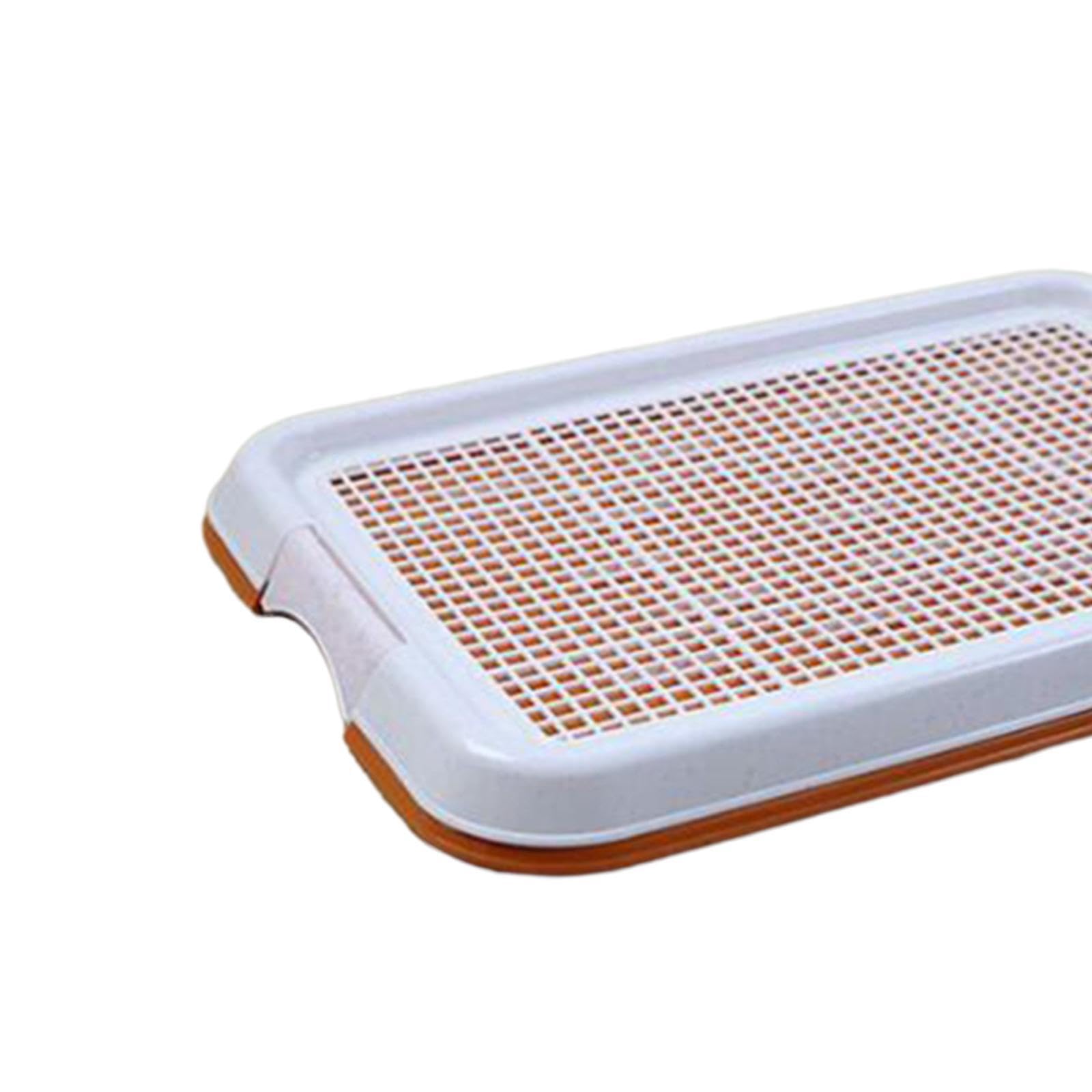 Support pour Tapis d'apprentissage de la propreté pour Chiots, bac à litière en pour Maille avec Base antidérapante, utilisable à l'intérieur comme l'extérieur