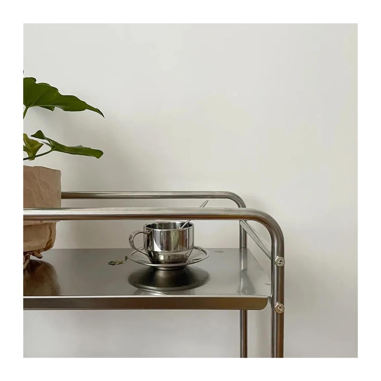 Carrello Cucina Carrello mobile con tavolino in acciaio inossidabile