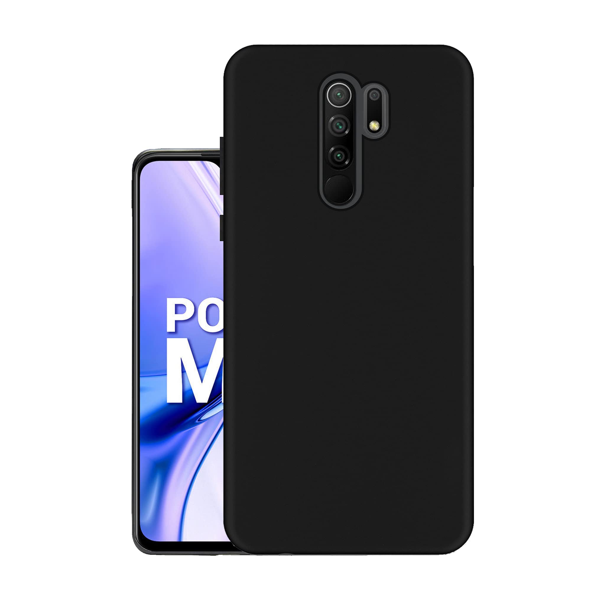 HELLO ZONE Exclusive Matte Finish Soft Rubber Back Case Cover for Poco M2 - Black (B08KZMQM3B) Amazon Price History, Amazon Price Tracker