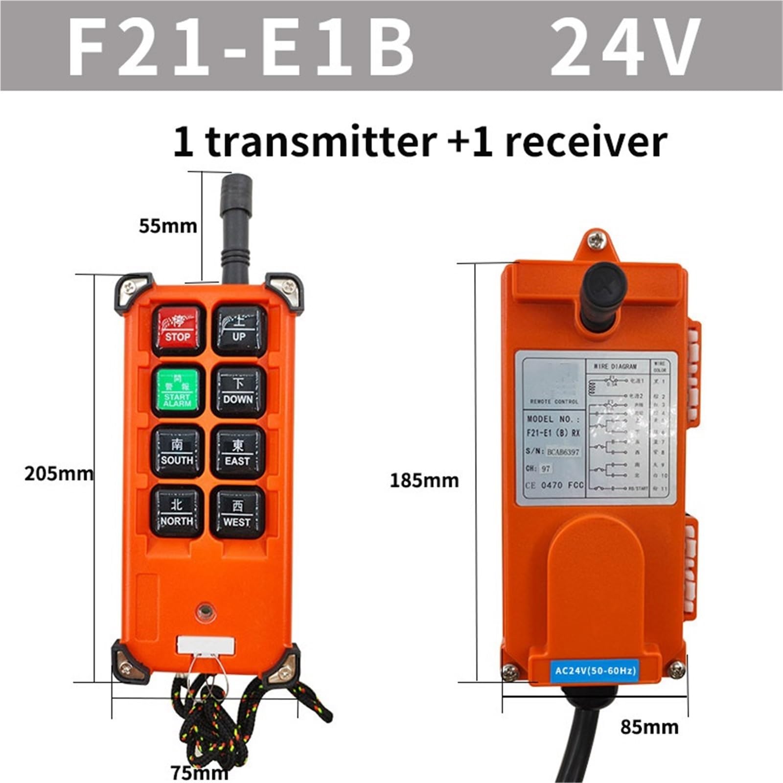 F21-E1B Industrial Remote Control Button(24V)