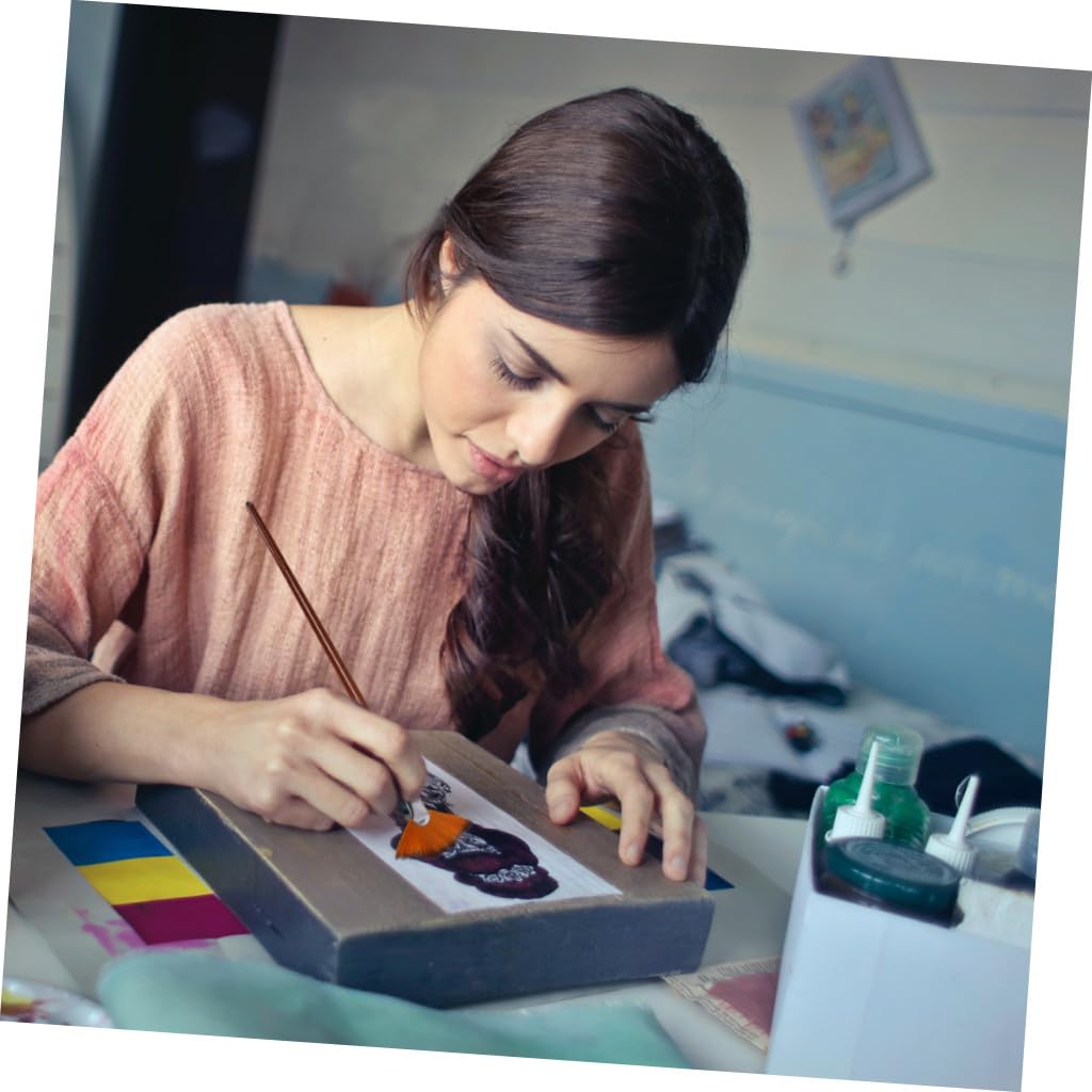 NUOBESTY 27pezzi Pennelli Ventaglio Nylon Per Pittura Ad Per Artisti Strumenti Di Arti Setole Morbide e Resistenti Per Tecniche Di Pittura e Disegno