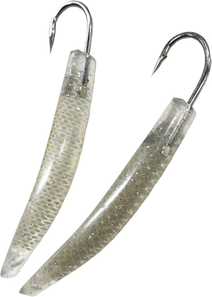 Amazon | トローリング 弓角 9cm クリア 2本セット 弓角ルアー 鱗