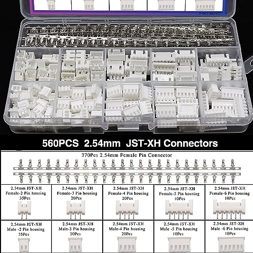 Taiss Dupont Crimping Tool Kit Ratcheting Wire Crimper with 2.54mm 600PCS Dupont Connectors and 560PCS JST XH Connectors,Dupont Crimper,JST Crimper(0.08-0.5mm² 28-20AWG) by Taiss - Image 3