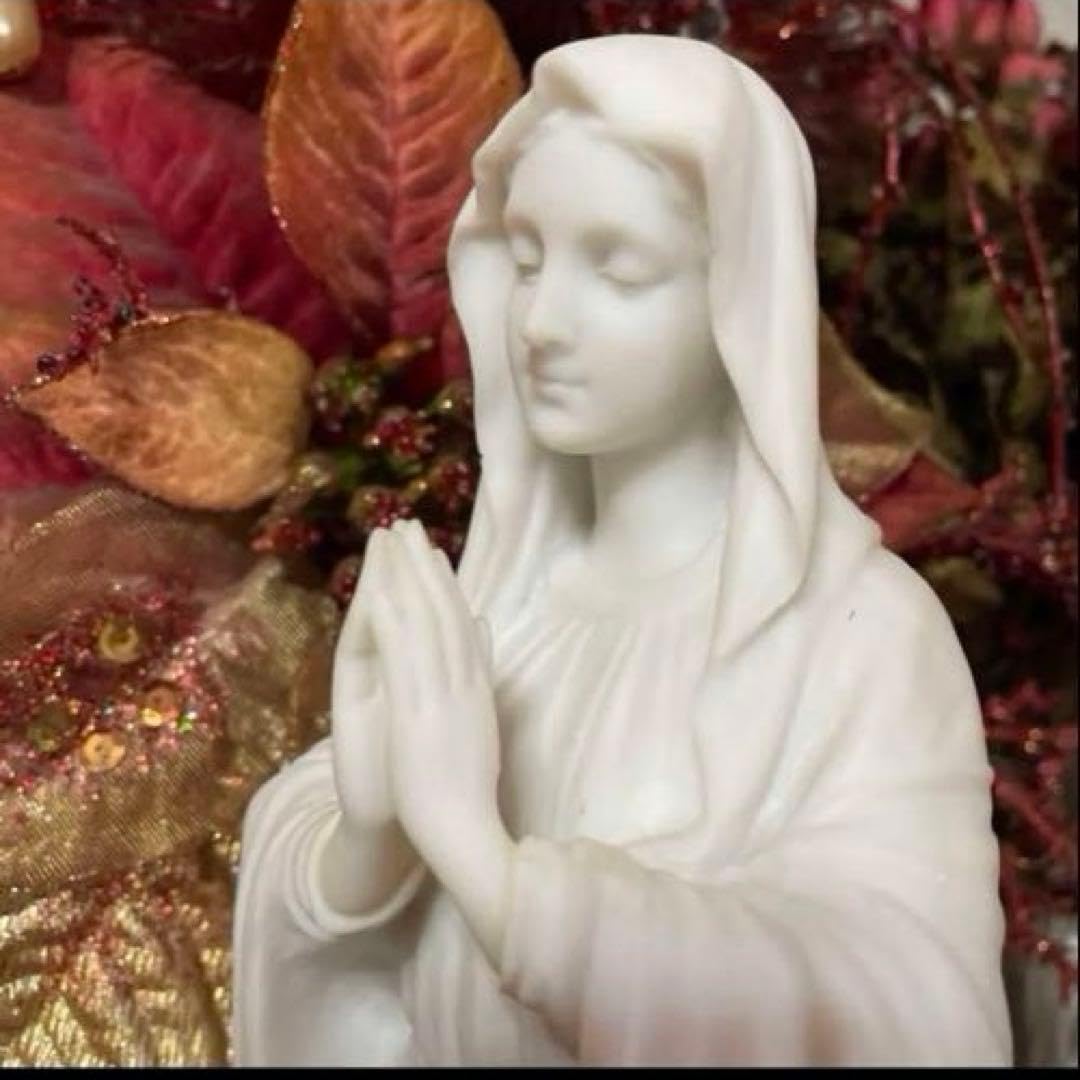 聖母 マリア像 キリスト教美術彫刻像 高さ約29cm Amazon.co.jp: 聖母 マリア像 キリスト教美術彫刻像 高さ約29cm