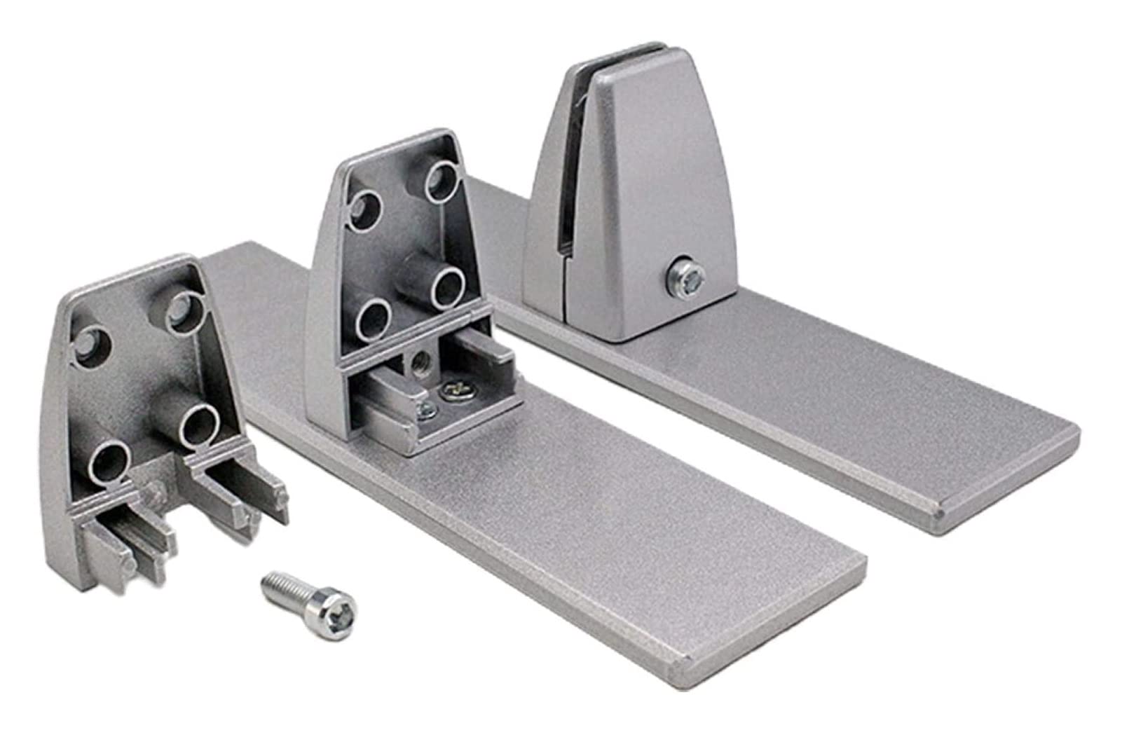 KUCEDXJTE partition bracket, Partition Clip Desktop Aluminum Screen Clip Office Partition Clip Screen Baffle Clip Wood Clip Glass Fixing Clip,Partition Bracket