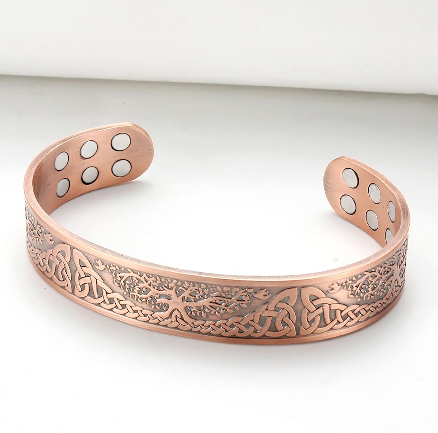 PLQ Copper Bracelet for Men, Pure Solid Copper Magnetic Bracelets - Image 2