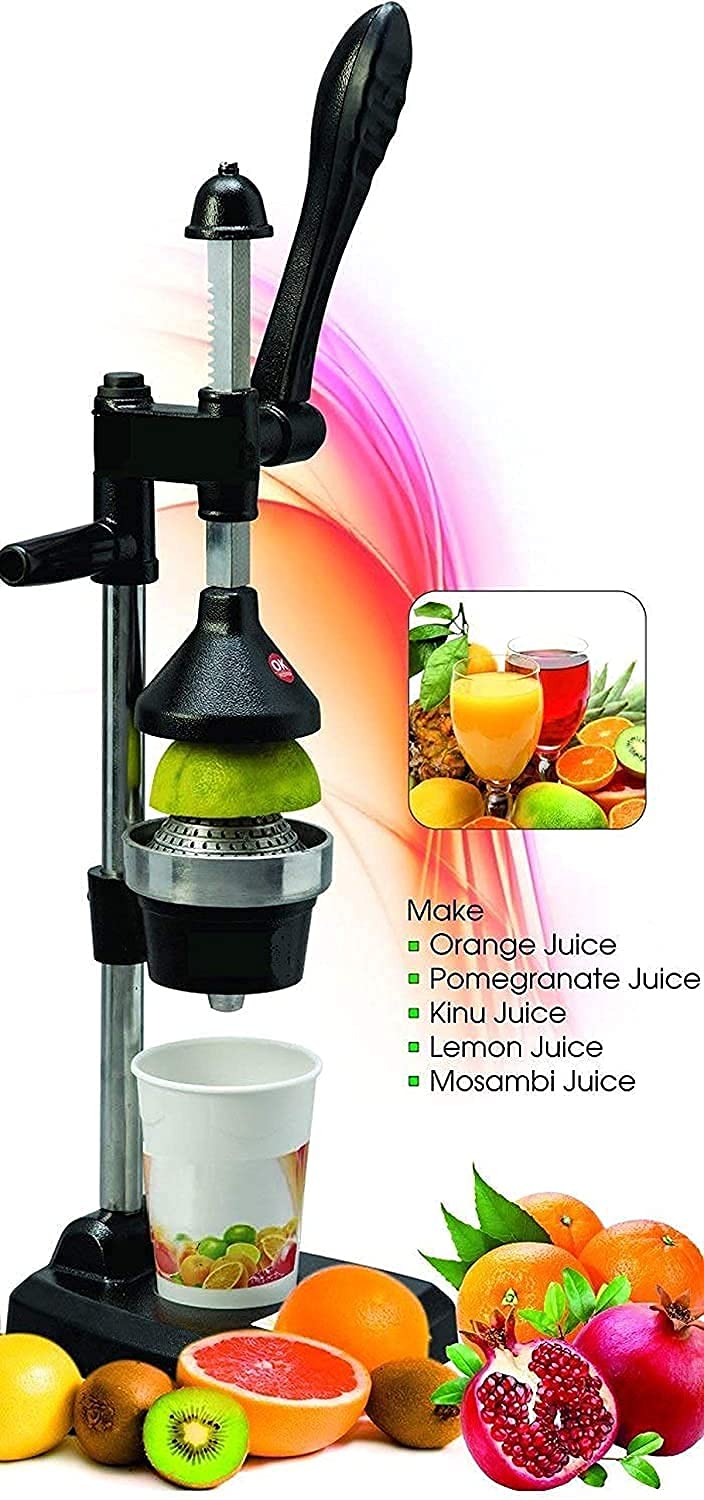 Buy HKUTOTECH Aluminium Hand Press Citrus Fruit Juicer,Cold Press
