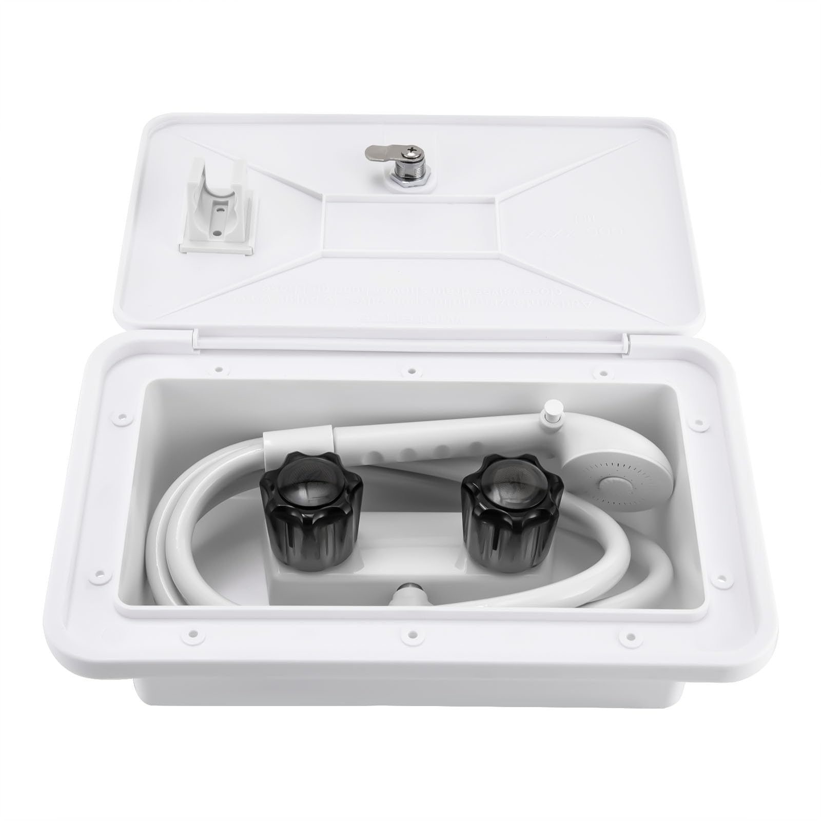Douche pour Camping-car Box avec Interrupteur Chaud/Froid Pommeau de Douche pour Camping-car Accessoires pour Camping-car Douches pour Camping-car Douche Extérieure Pommeau de Douche pour