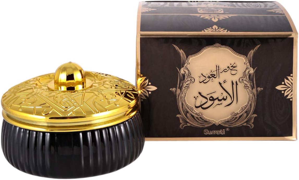 Surrati Bakhoor Oud Al Aswad - Unisex, Oud, 70g