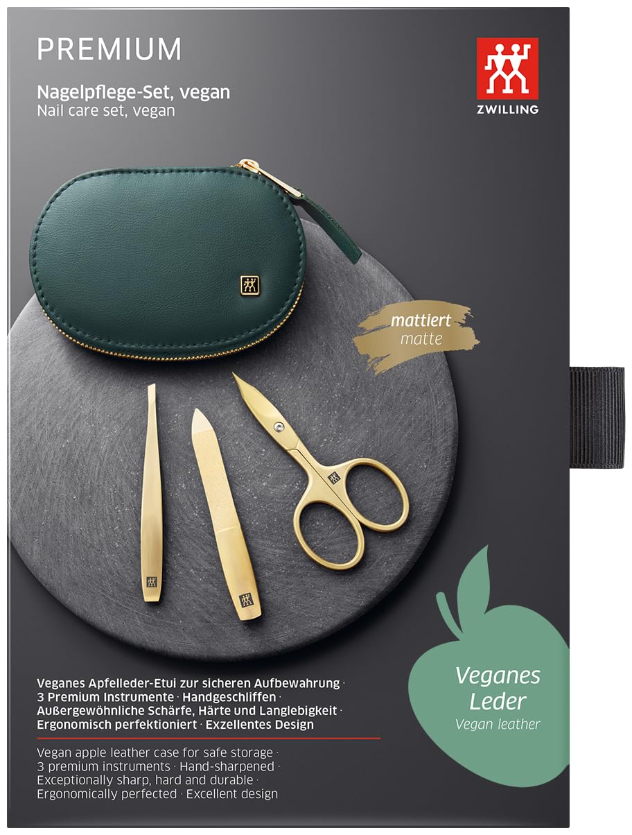 ZWILLING Set de manicura con tijeras combinadas, 3 piezas, Premium
