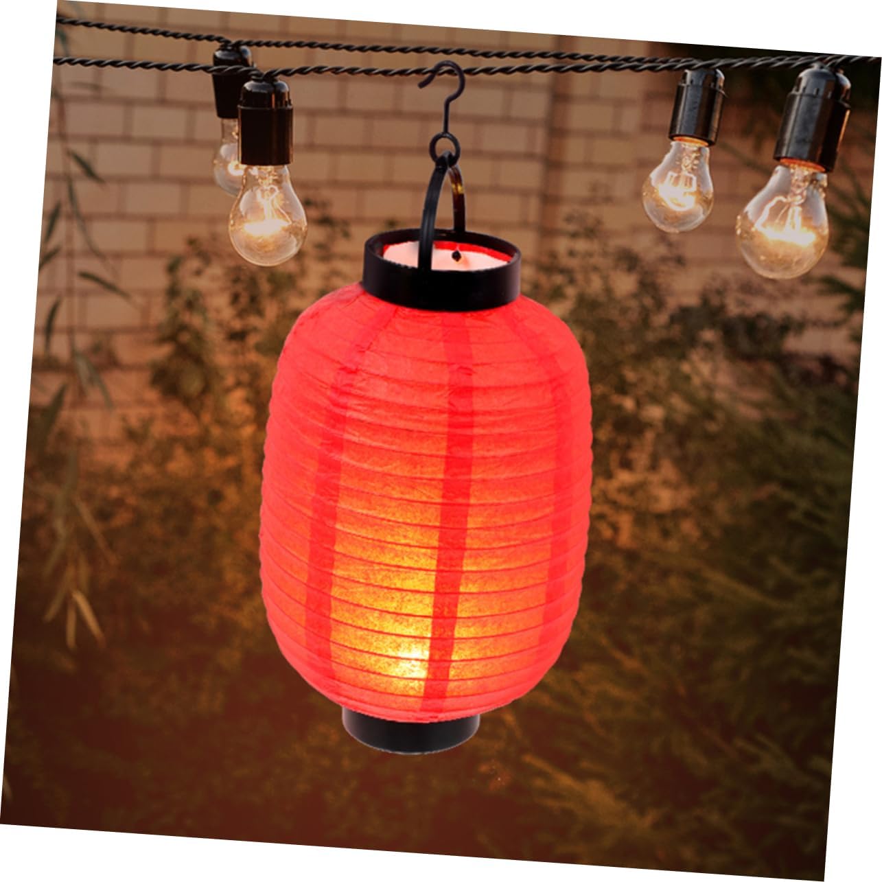 Uonlytech 6pcs Japanese Decorative Hanging Lanterns with Lights Paper Lanterns for Home Restaurant and Parties Traditional Japanese Style