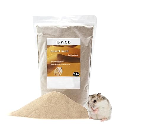 Hamster Bath Sand, 7.7lb Dust Free Desert Sand or Potty
