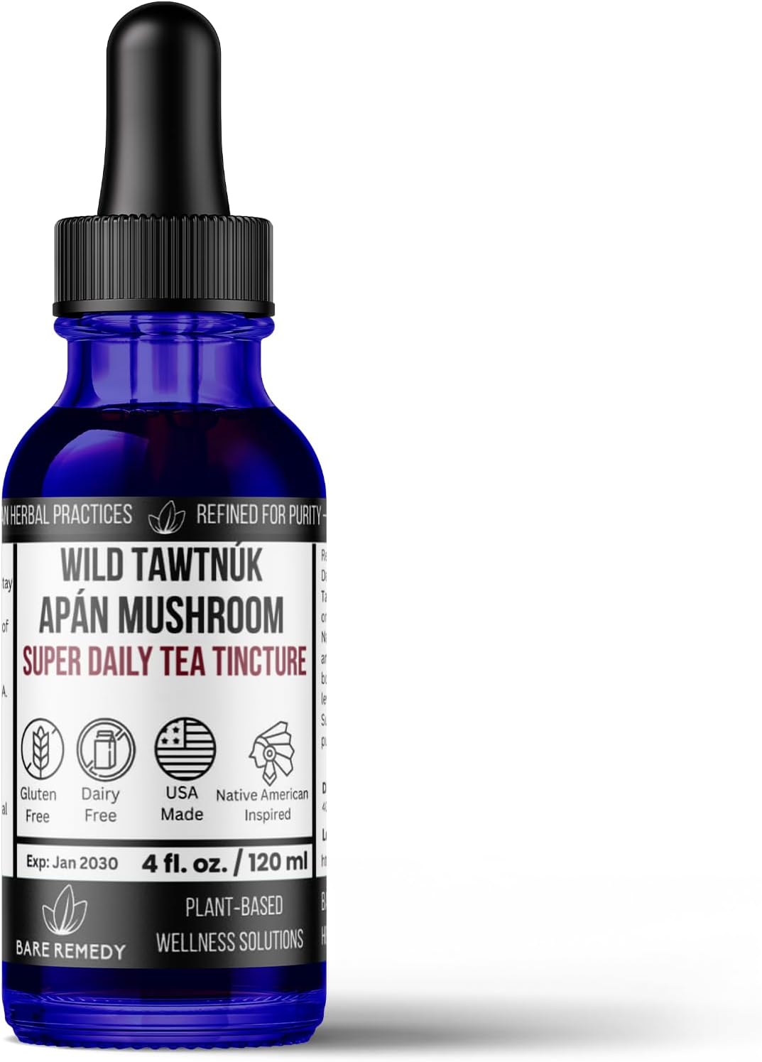 Wild Apán Mushroom Complex Super Daily Tea Tincture, Organic Botanical Extract, Natural Vitality Formula Without Stimulants, 20:1 Extract with Essential Oils, 4oz - Image 7