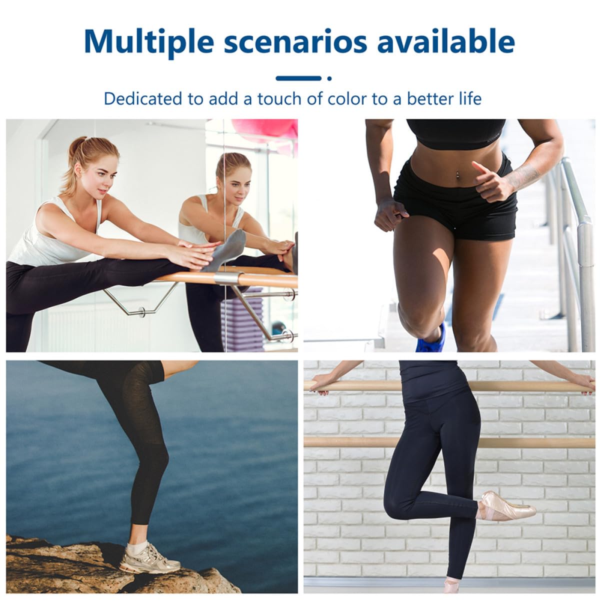 2 Cintura Fitness per Nylon Traspirante e Confortevole per Esercizi Estensione e Curl Gambe Casa Palestra