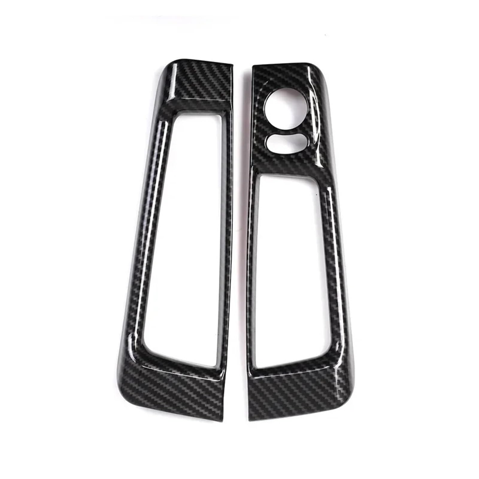 Car Interior Moulding Trim for Fiat for Abarth for 500 2010-2022 ABS Carbon Car Rearview Mirror Adjustment Switch Frame Trim Stickers Interior Accessories(Carbon Fiber)