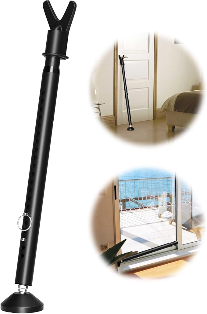 Door Security Bar for Hinged Sliding Doors and Windows, 19