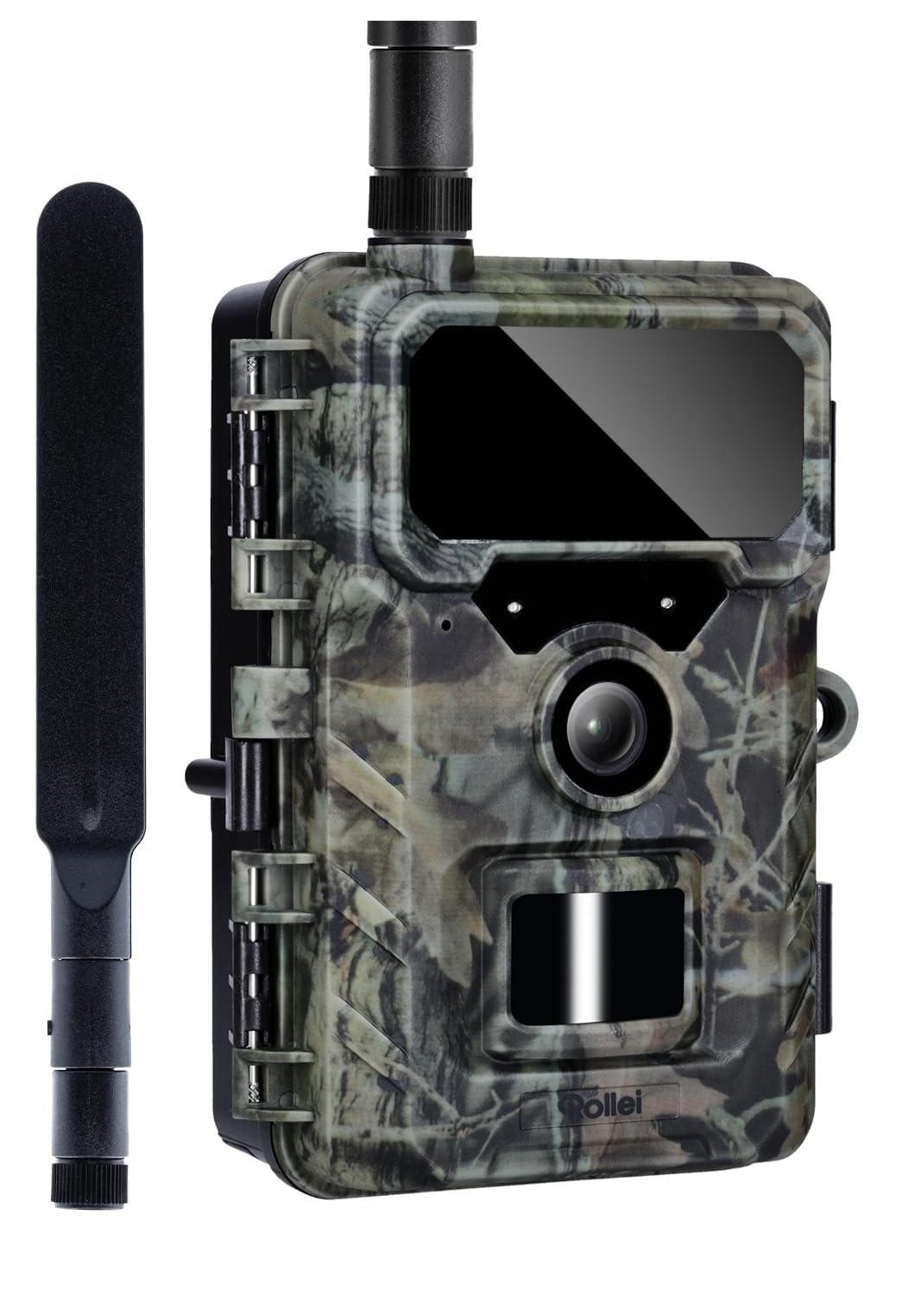 Cámara de Caza 4G Rollei, 4K Camara Fototrampeo con Tarjeta Sim y App y Sensor de Movimiento Cámara de Fotos Trampeo Caza Infrarroja con Visión Nocturna Tarjeta SD de 32GB IP66,Cámara-Caza-Fototrampeo