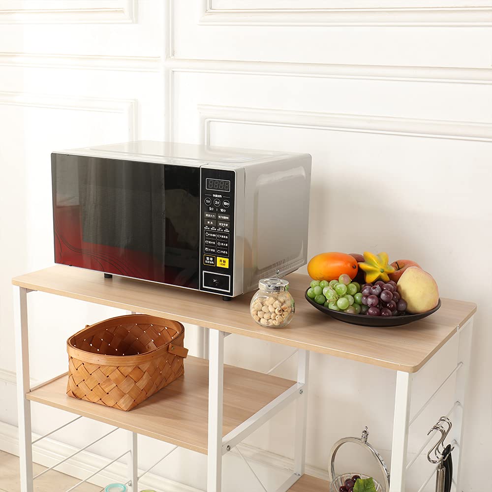 SogesHome Scaffale da Cucina Organizzatore per Cucina Supporto per Forno a Microonde per Cucina e Soggiorno, 90 x 40 x 83 cm