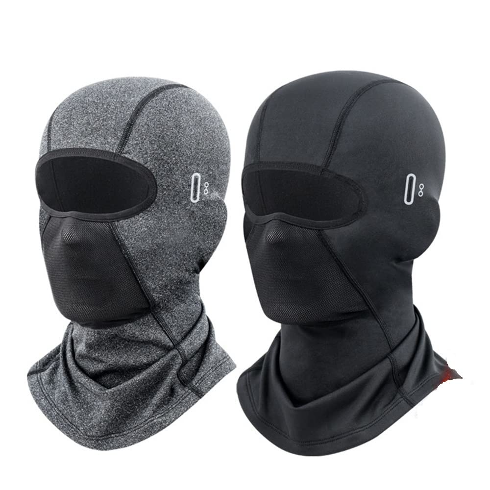 2 Pack Cold Weather Balaclava Ski Mask Water Resistant and Windproof Fleece Thermal Face Mask Hunting Cycling Motorcycle