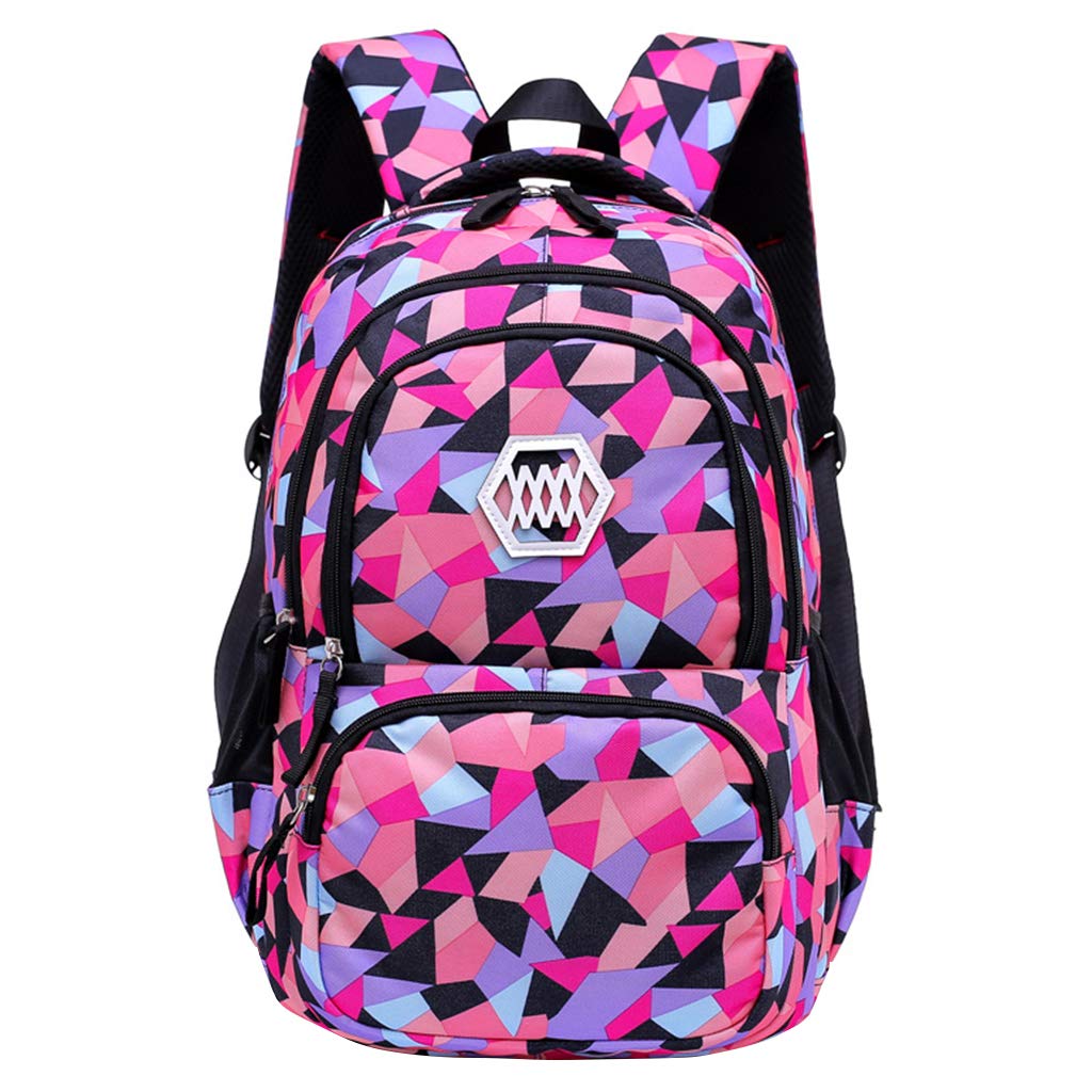 IvyH Mochilas para Niños, Mochila Escuela Primaria Secundaria Mochila Adolescentes Mochila Alumnos Ligeros Mochila para Escuela, Camping, Viajes, Uso Diario