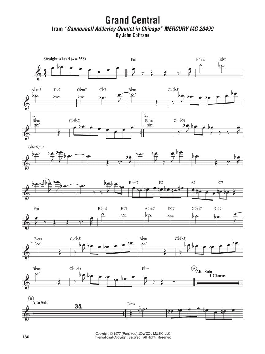 John Coltrane - Omnibook. Instruments en Do.