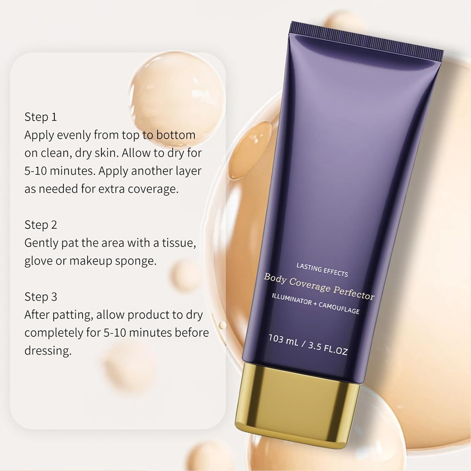 Nudaskin Body Coverage Concealer | Heroka,Wasser- Und Schweißfester Körper-Concealer Mit Leichter Textur (#5)