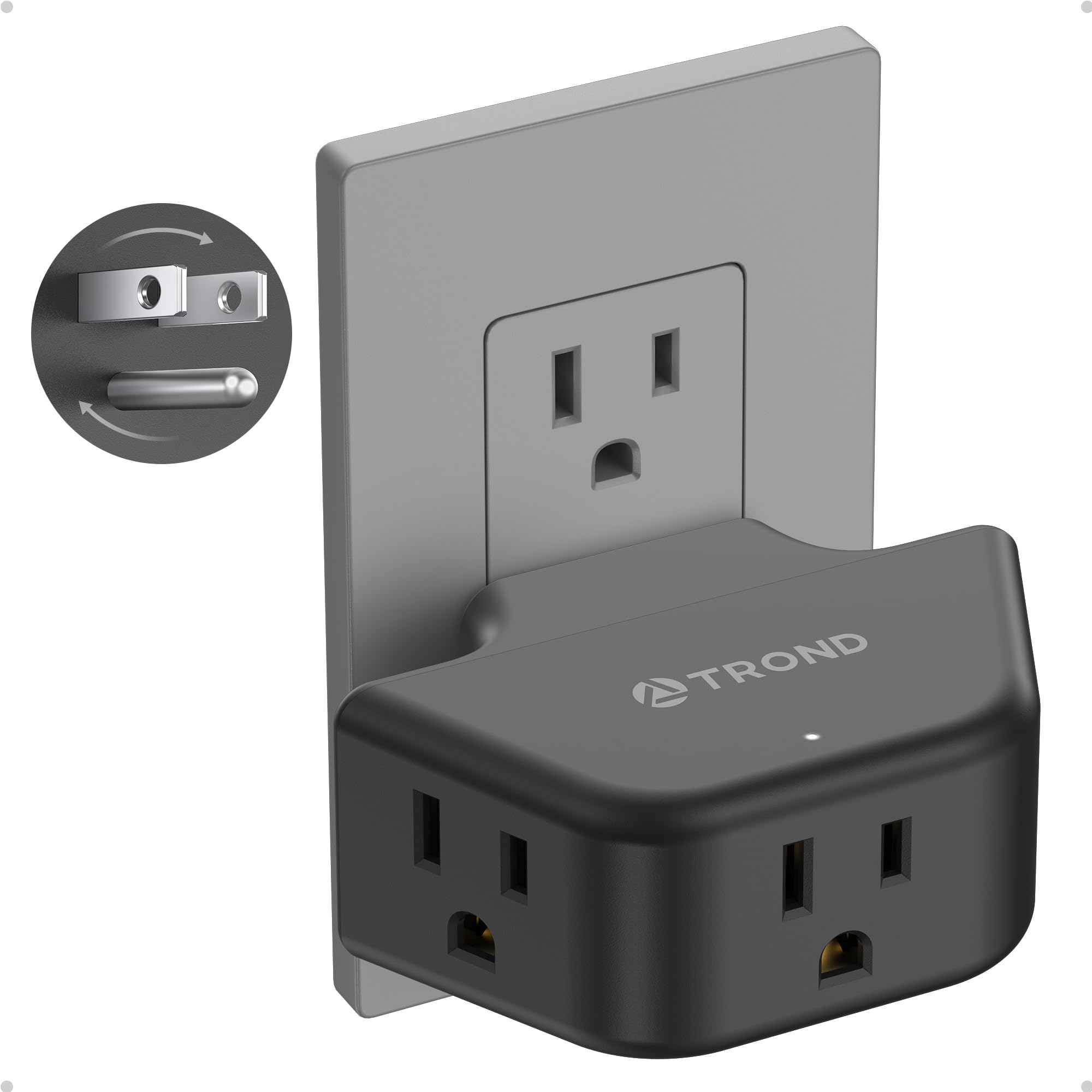 TROND 2-Pack Outlet Extender - Multi Plug Adapter -19 TROND 2-Pack Outlet Extender - Multi Plug Adapter -19