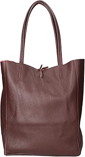 Borsa a Mano Shopper da donna in pelle made in Italy - 40x36x11 cm
