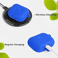 Vista 621 de Funda para AirPods Pro con kit de limpieza, funda de silicona suave para Apple AirPod Pro de 1ª/2ª generación, accesorios de funda AirPods Pro/Pro 2