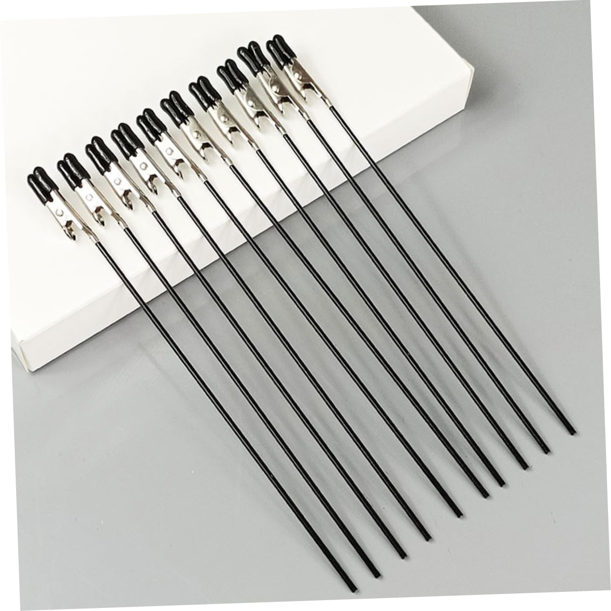 DOITOOL 1Set Model Painting Clips Alligator Clip Sticks with Base for Airbrush Crafts Clips for DIY Model Coloring and Picture Holding Lightweight and Portable Design