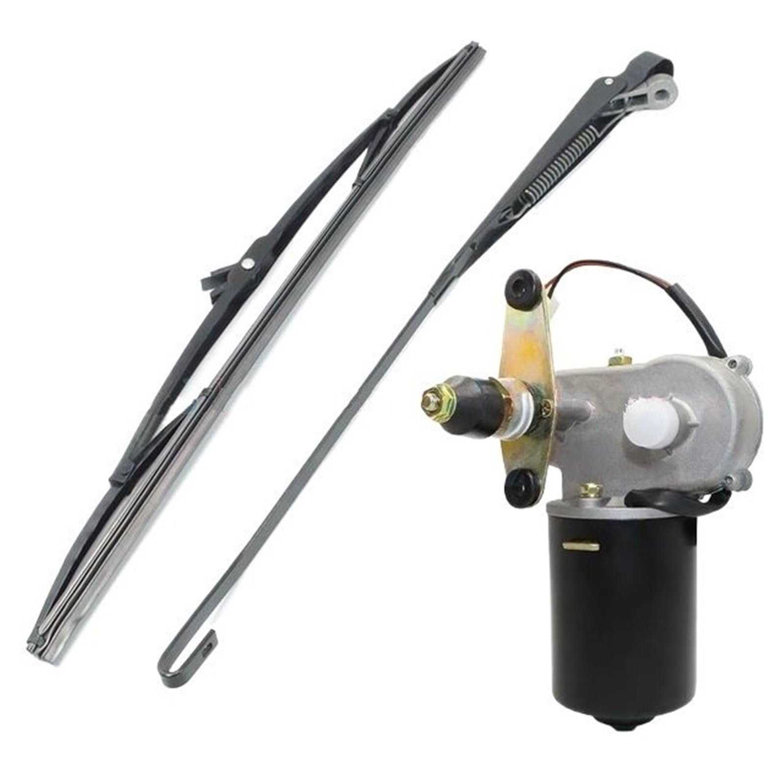 Silnik do szyb samochodowych Pióra wycieraczek Elektryczny silnik bez kości z/bez przełącznika Wycieraczka do roweru elektrycznego trójkołowego ﻿(Without switch 1Set,12V)
