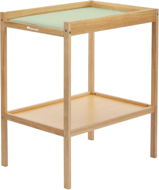 Bebeconfort Table à Langer Daisy en Bois Naturel avec Matelas