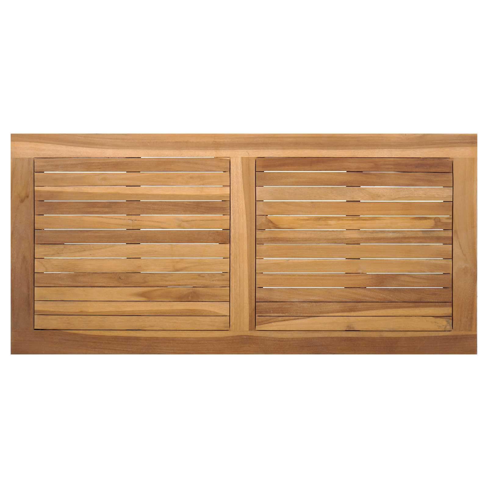 Set di mobili da giardino in teak 5 pezzi, divano da giardino in teak massiccio, marrone, con cuscini per seduta con cerniera, facile da pulire e installare, perfetto per terrazza