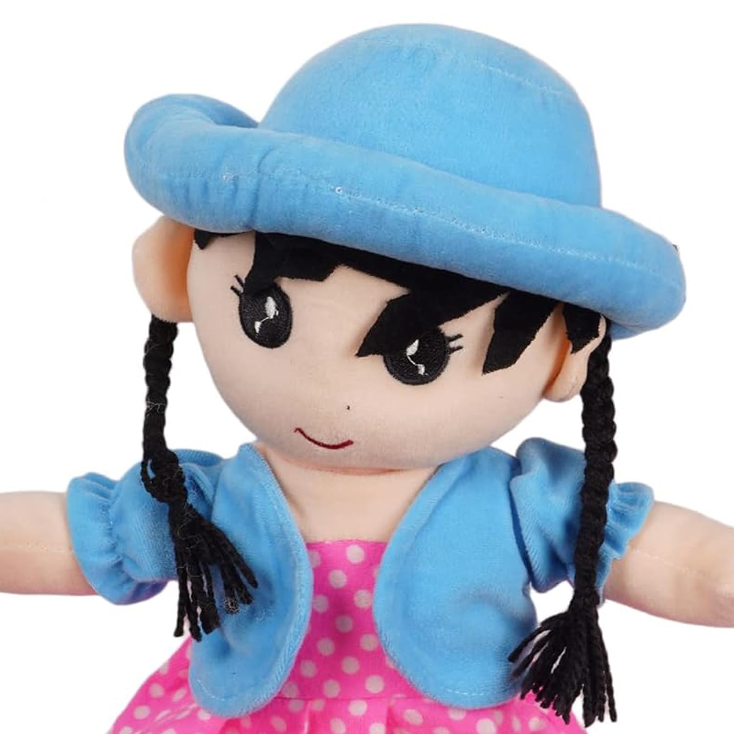 DearJoy Cap Rag Doll - Sky Blue, 40cm 3