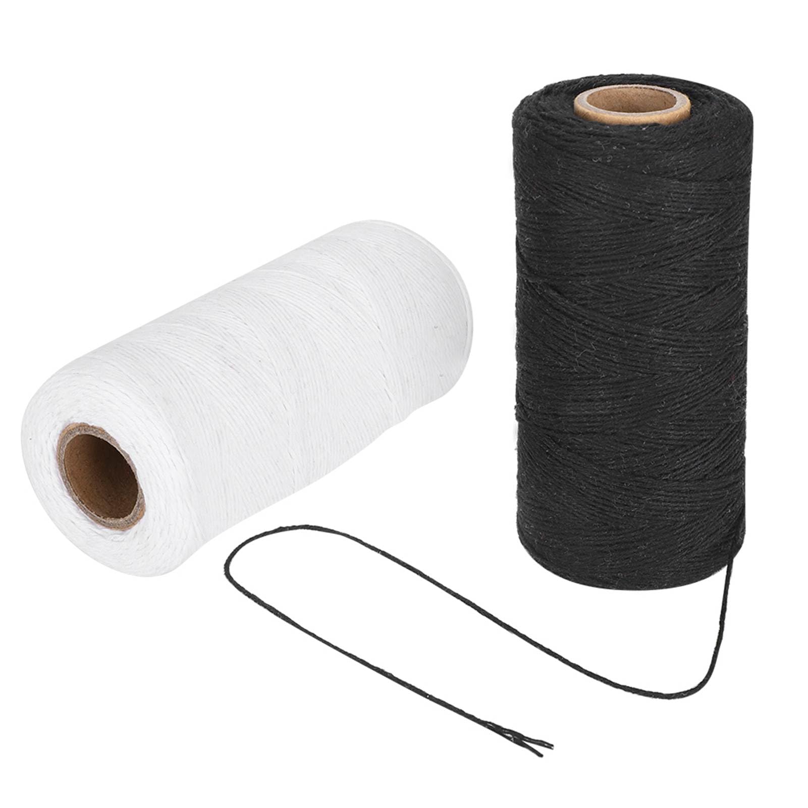 Xolsurg 2Pcs High Quality Embroidery Machine Thread 8/4 Warp Yarn Weaving Cotton Spinning 250 Meters
