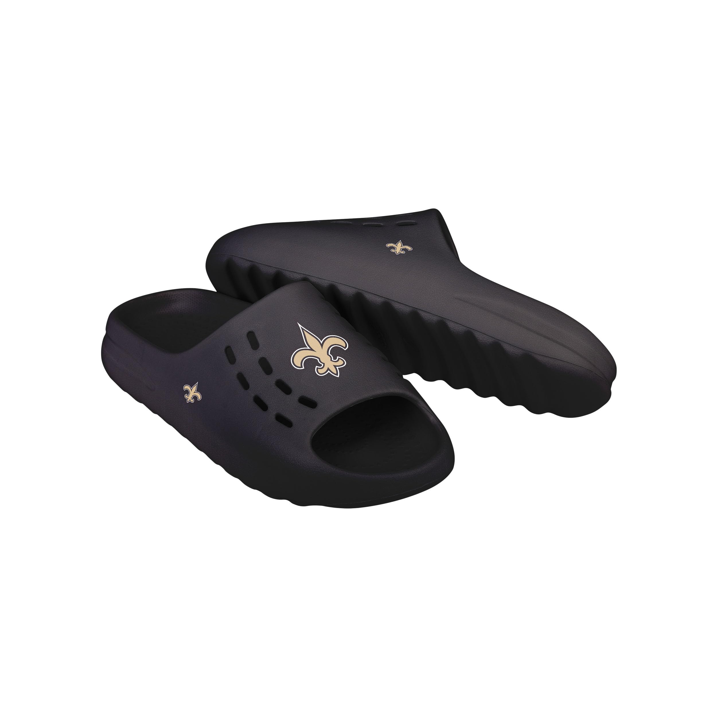 FOCO Men's NFL Team Big Logo Molded Chunky Slide Sandals
