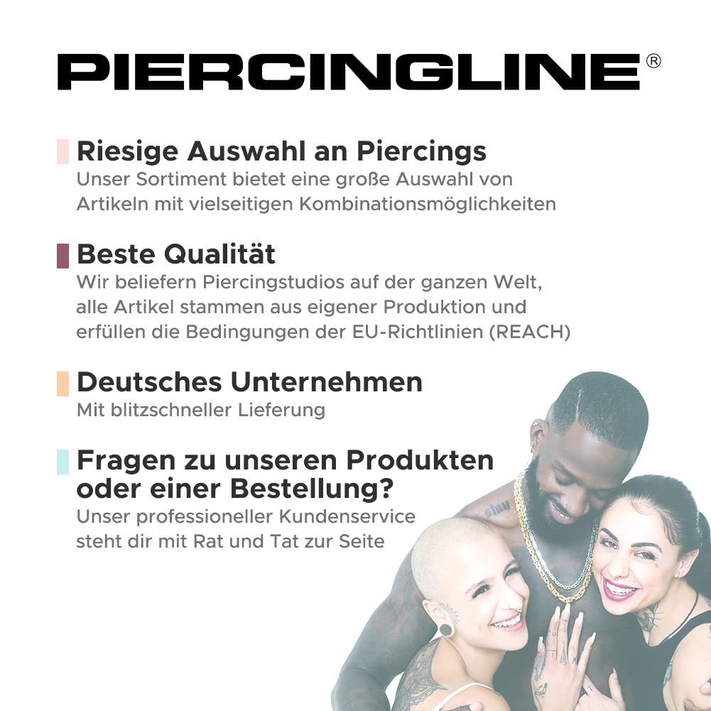 PIERCINGLINE Holz Plug TROPFEN Damen Herren Ohr Piercing Farb- und Größenauswahl