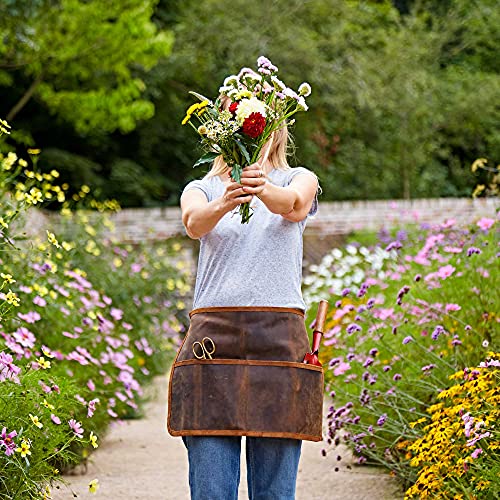 Paper High Buffalo Leather Gardening or Tool Belt - Image 2