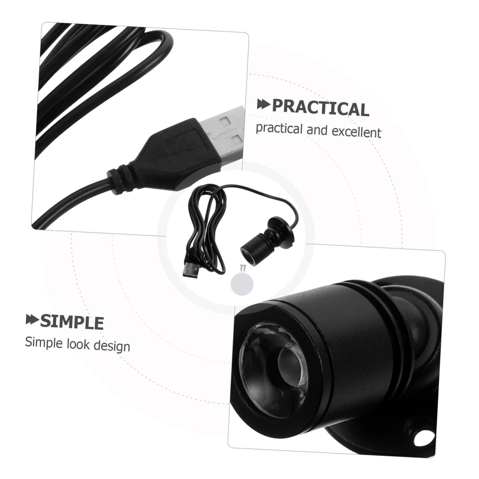 IWOWHERO Small LED Mini Spotlight Compact Indoor Lighting for Display Cabinets Jewelry and Artwork Durable Plug Accent Light for Home Decor